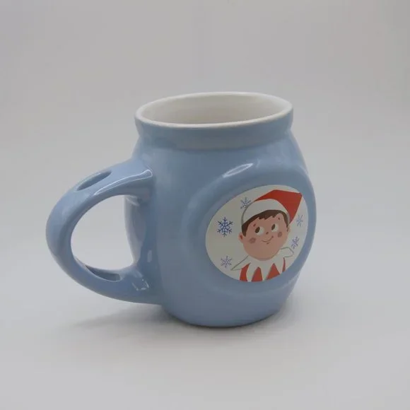 Little Elf Two Sided Light Blue Coffee/Tea/Coffee Mug - Picture 1 of 3